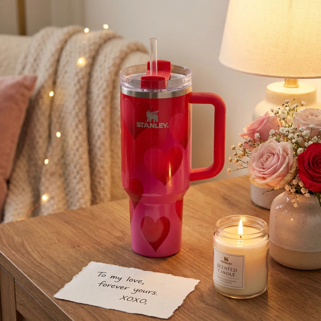 LÓVEA HeartSip Valentine Tumbler 40 oz
