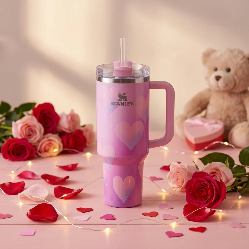 LÓVEA HeartSip Valentine Tumbler 40 oz